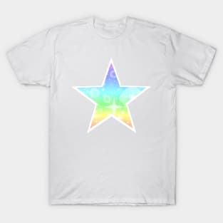 Kawaii Magical Pastel Rainbow Star T-Shirt